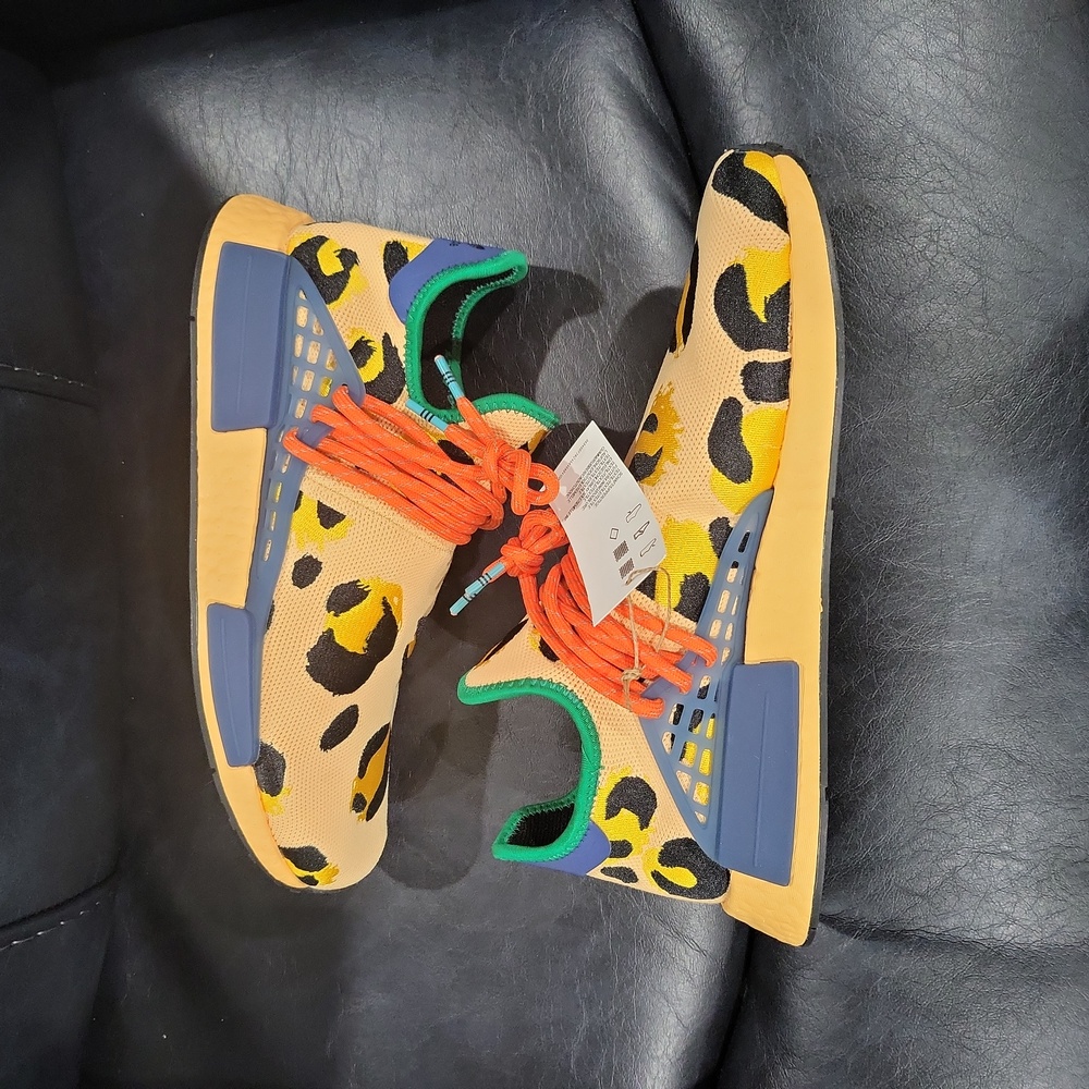 Adidas Pharrell NMD Human Race "Animal Print - Pulse Amber" - Picture 5 of 13